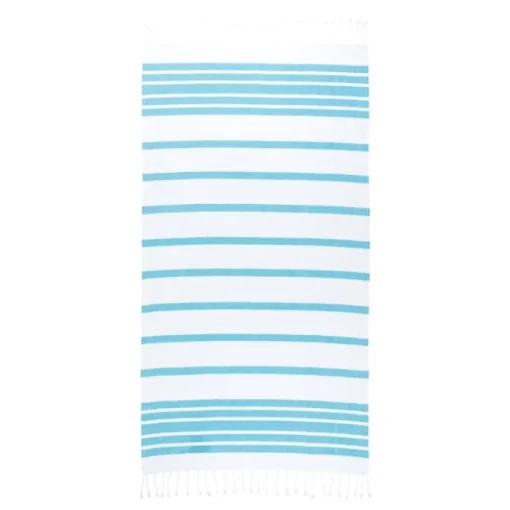 Gift Campaign Telo mare in cotone e poliestere a righe con frange 180 g/m2> Teli Mare|Asciugamani Personalizzati