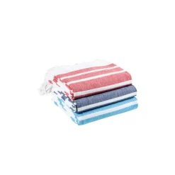 Gift Campaign Telo mare in cotone e poliestere a righe con frange 180 g/m2></noscript> Teli Mare|Asciugamani Personalizzati