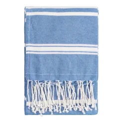 Gift Campaign Telo mare personalizzabile in cotone e fouta più colori a righe Mallorca> Teli Mare|Asciugamani Personalizzati