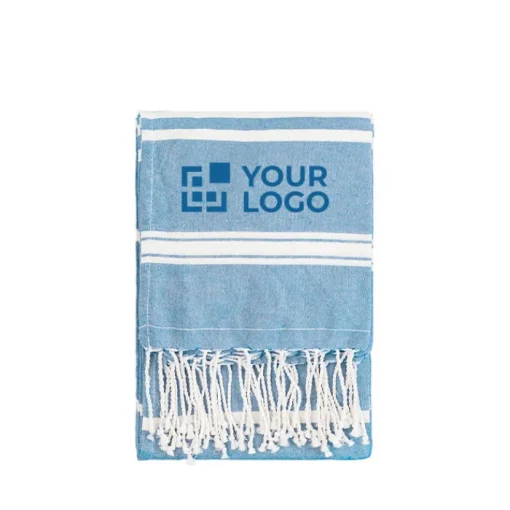 Gift Campaign Telo mare personalizzabile in cotone e fouta più colori a righe Mallorca> Teli Mare|Asciugamani Personalizzati