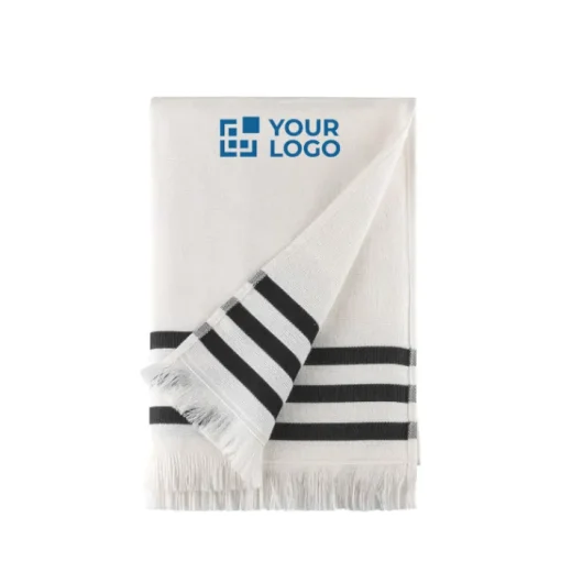 Gift Campaign Telo mare realizzato con cotone Fairtrade da 300 g/m2 e frange> Teli Mare|Asciugamani Personalizzati