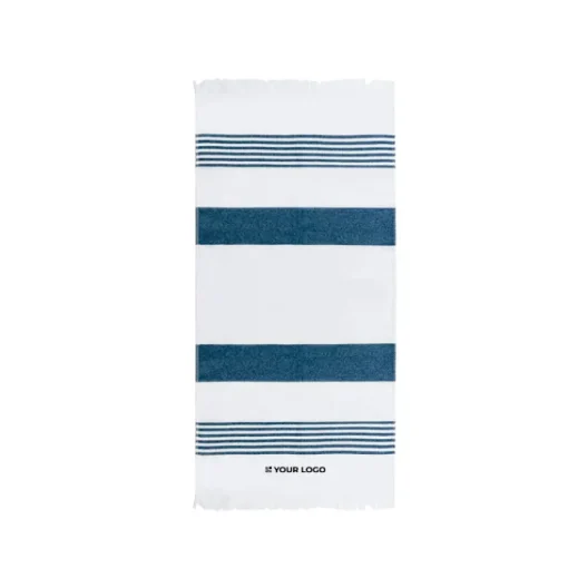 Gift Campaign Telo mare SEAQUAL in cotone e poliestere riciclato 300 g/m2 100x170 cm> Teli Mare|Asciugamani Personalizzati
