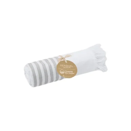 Gift Campaign Telo mare SEAQUAL in cotone e poliestere riciclato 300 g/m2 70x140 cm> Teli Mare|Asciugamani Personalizzati