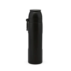 Gift Campaign Termos in acciaio inossidabile riciclato con due tazze 1l> Thermos Personalizzati