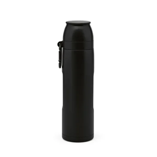 Gift Campaign Termos in acciaio inossidabile riciclato con due tazze 1l> Thermos Personalizzati