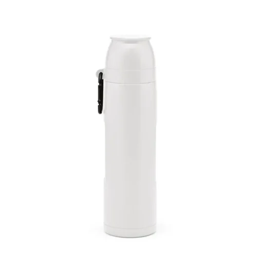 Gift Campaign Termos in acciaio inossidabile riciclato con due tazze 1l> Thermos Personalizzati