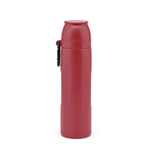 Gift Campaign Termos in acciaio inossidabile riciclato con due tazze 1l> Thermos Personalizzati