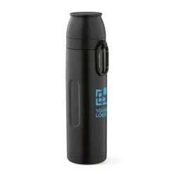 Gift Campaign Termos in acciaio inossidabile riciclato con due tazze 1l></noscript> Thermos Personalizzati