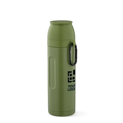 Gift Campaign Termos in acciaio inossidabile riciclato con due tazze 750 ml> Thermos Personalizzati