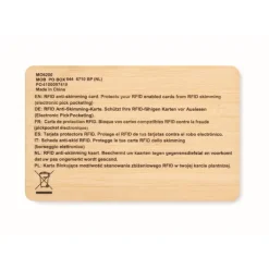 Gift Campaign Tessera bloccaggio RFID anti clonaggio carte di credito Protect> Portafogli