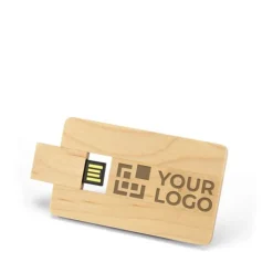 Gift Campaign Tessera USB card in legno personalizzata> Tessere Usb Personalizzate