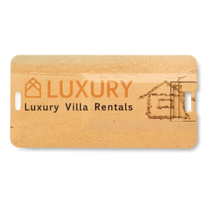 Gift Campaign Tessera USB promozionale piccola in paglia e PP Mini Ecofriendly> Tessere Usb Personalizzate