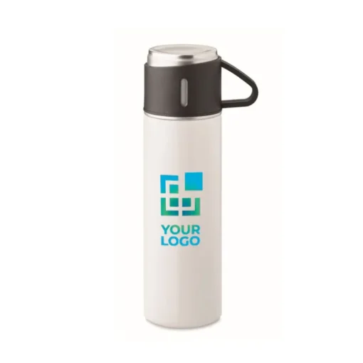 Gift Campaign Thermos a chiusura ermetica da 420ml in acciaio con tazza da 150ml> Thermos Personalizzati