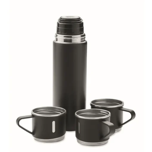 Gift Campaign Thermos da 420ml in acciaio inossidabile 420ml con 3 tazze da 150ml> Thermos Personalizzati