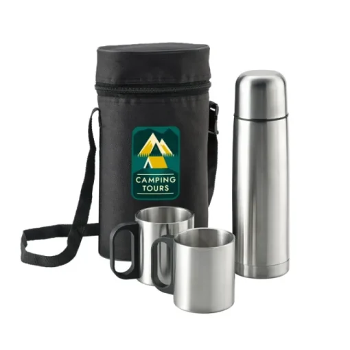 Gift Campaign Thermos in acciaio inossidabile 500ml con 2 tazze da 200ml Picnic Set> Thermos Personalizzati