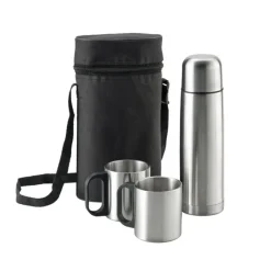 Gift Campaign Thermos in acciaio inossidabile 500ml con 2 tazze da 200ml Picnic Set> Thermos Personalizzati