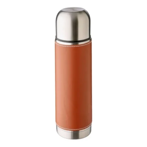 Gift Campaign Thermos in acciaio inox con custodia in pelle removibile da 400 ml> Thermos Personalizzati