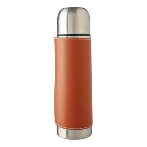 Gift Campaign Thermos in acciaio inox con custodia in pelle removibile da 400 ml> Thermos Personalizzati
