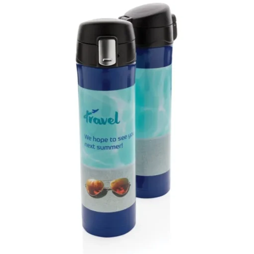 Gift Campaign Thermos in acciaio inox RCS con tappo a pressione 450ml Eco Exclusive> Gadget Ecologici|Thermos Personalizzati