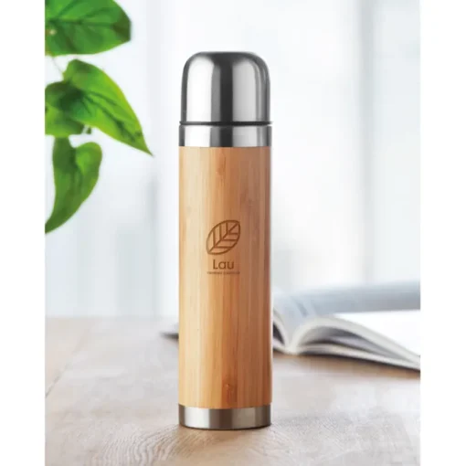 Gift Campaign Thermos personalizzati in acciaio con rivestimento in bambù 400ml> Gadget Ecologici|Thermos Personalizzati
