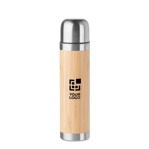 Gift Campaign Thermos personalizzati in acciaio con rivestimento in bambù 400ml> Gadget Ecologici|Thermos Personalizzati