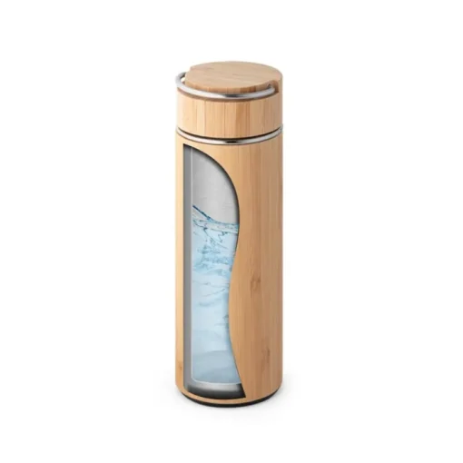 Gift Campaign Thermos promozionali in acciaio e bambú con infusore 440ml Natura> Gadget Ecologici|Thermos Personalizzati
