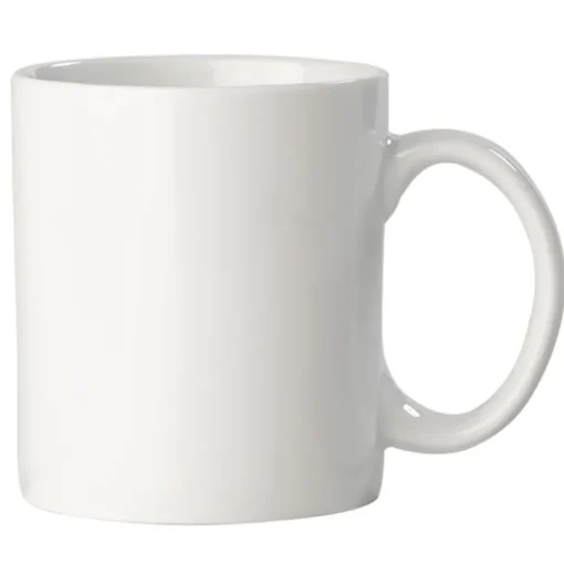 Gift Campaign Tipica tazza bianca di porcellana prodotta in Europa da 300ml> Tazze Mug