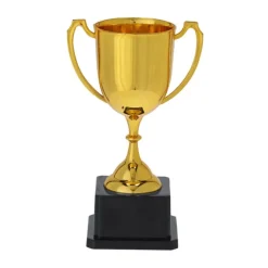 Gift Campaign Tipico trofeo dorato con 2 manici laterali e base nera> Medaglie E Trofei