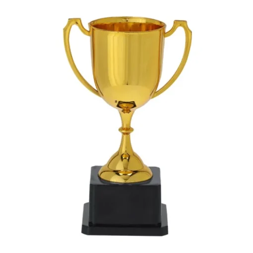 Gift Campaign Tipico trofeo dorato con 2 manici laterali e base nera> Medaglie E Trofei