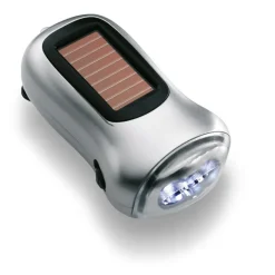 Gift Campaign Torce personalizzate ABS con dinamo e pannello solare DynaSun> Torce