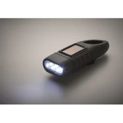 Gift Campaign Torcia a 3 LED ricaricabile con pannello solare e manovella a dinamo></noscript> Torce