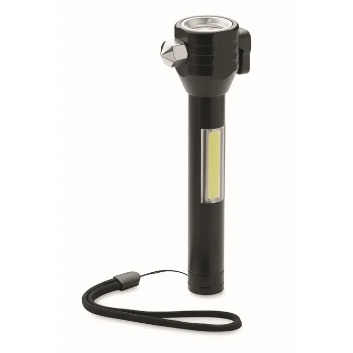 Gift Campaign Torcia a luce COB che include martello e taglia cinture di sicurezza> Torce