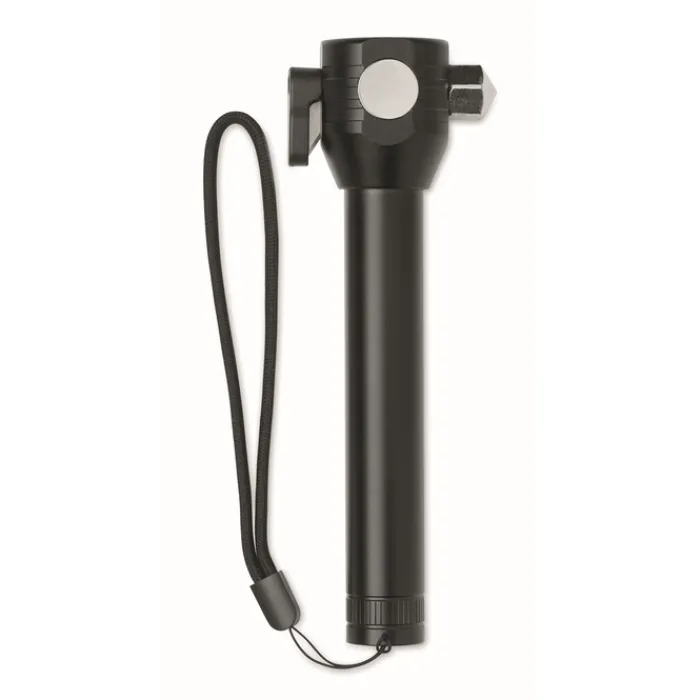 Gift Campaign Torcia a luce COB che include martello e taglia cinture di sicurezza> Torce