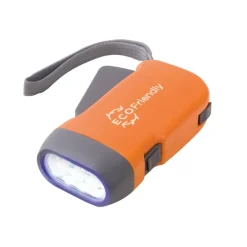 Gift Campaign Torcia con logo 3 LED dinamo laccetto e pile incluse Presslight> Torce