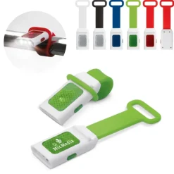 Gift Campaign Torcia con luce LED e cinturino pieghevole in silicone per agganciarla></noscript> Torce