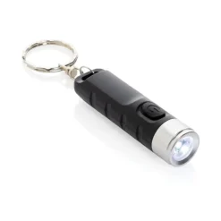 Gift Campaign Torcia con portachiavi in plastica riciclata con 3 modalità di luce> Torce