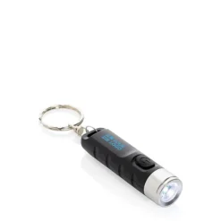Gift Campaign Torcia con portachiavi in plastica riciclata con 3 modalità di luce></noscript> Torce
