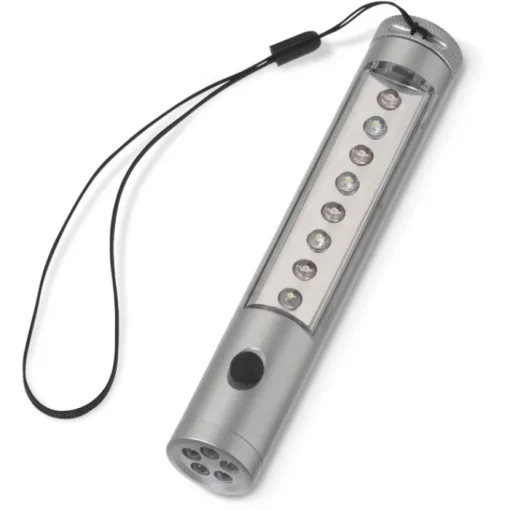 Gift Campaign Torcia in alluminio con 13 LED e luce continua o intermittente> Torce