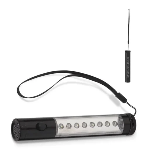 Gift Campaign Torcia in alluminio con 13 LED e luce continua o intermittente> Torce