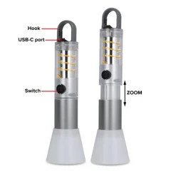 Gift Campaign Torcia in alluminio riciclato a LED con funzione zoom> Torce