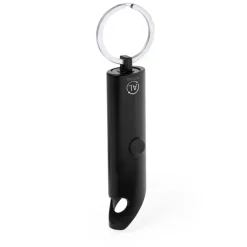 Gift Campaign Torcia in alluminio riciclato con apribottiglie e anello portachiavi></noscript> Torce