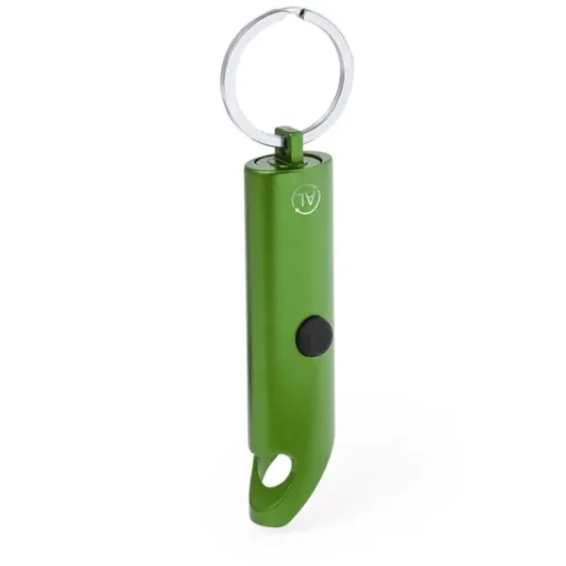 Gift Campaign Torcia in alluminio riciclato con apribottiglie e anello portachiavi> Torce