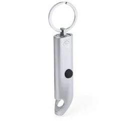Gift Campaign Torcia in alluminio riciclato con apribottiglie e anello portachiavi></noscript> Torce