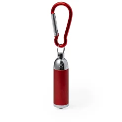 Gift Campaign Torcia in alluminio riciclato con 1 LED con moschettone colorato> Torce