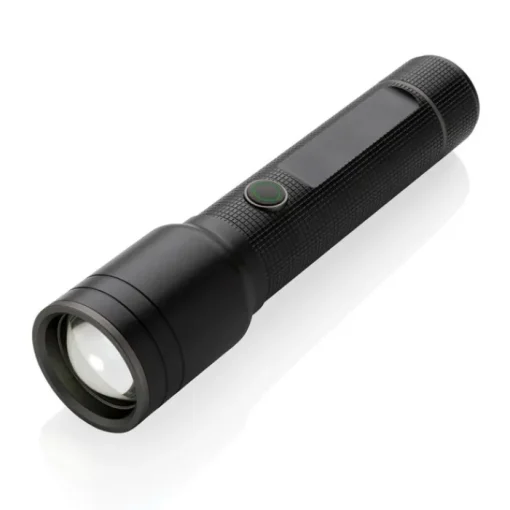 Gift Campaign Torcia in alluminio riciclato con 5 modalità di luce e portata di 800m> Torce