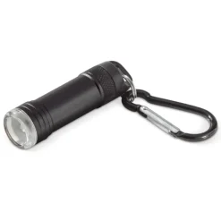 Gift Campaign Torcia magnetica in alluminio con moschettone per appenderla ovunque> Torce