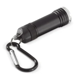Gift Campaign Torcia magnetica in alluminio con moschettone per appenderla ovunque> Torce