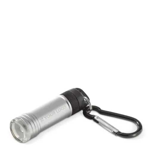 Gift Campaign Torcia magnetica in alluminio con moschettone per appenderla ovunque> Torce