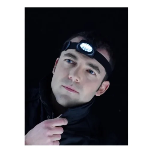 Gift Campaign Torcia personalizzabile che si indossa con 5 LED e cinturino elastico> Torce