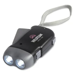 Gift Campaign Torcia personalizzata 2 LED in ABS dinamo con laccetto DynaLight></noscript> Torce